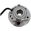 Front, Driver or Passenger Side Wheel Hub, With Bearing, With Sensor, 5 x 4.5 in. Bolt Pattern
