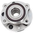 Front, Driver or Passenger Side Wheel Hub, With Bearing, 5 x 4.5 in. Bolt Pattern