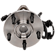 Front, Driver or Passenger Side Wheel Hub, With Bearing, With Sensor, 5 x 4.5 in. Bolt Pattern