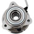 Front, Driver or Passenger Side Wheel Hub, With Bearing, With Sensor, 5 x 4.5 in. Bolt Pattern