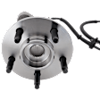 Front, Driver or Passenger Side Wheel Hub, With Bearing, With Sensor, 5 x 4.5 in. Bolt Pattern