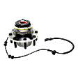 Front, Driver or Passenger Side Wheel Hub, With Bearing, With Sensor, 8 x 6.69 in. Bolt Pattern, 4WD
