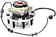 Front, Driver or Passenger Side Wheel Hub, With Bearing, With Sensor, 8 x 6.69 in. Bolt Pattern, 4WD