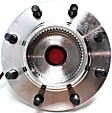 Front, Driver or Passenger Side Wheel Hub, With Bearing, With Sensor, 8 x 6.69 in. Bolt Pattern, 4WD