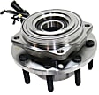 Front, Driver or Passenger Side Wheel Hub, With Bearing, With Sensor, 8 x 6.69 in. Bolt Pattern, with Single Rear Wheels (SRW)