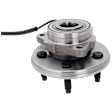 Front, Driver or Passenger Side Wheel Hub, With Bearing, With Sensor, 5 x 4.5 in. Bolt Pattern