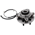Front, Driver or Passenger Side Wheel Hub, With Bearing, With Sensor, Four Wheel Drive, 6 Lugs