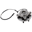 Front, Driver or Passenger Side Wheel Hub, With Bearing, With Sensor, RWD, 6 Lugs