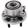 Front or Rear, Driver or Passenger Side Wheel Hub, With Bearing, 5 x 4.5 in. Bolt Pattern