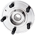 Front or Rear, Driver or Passenger Side Wheel Hub, With Bearing, 5 x 4.5 in. Bolt Pattern