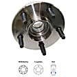 Rear, Driver or Passenger Side Wheel Hub, with Bearing, FWD