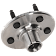 Rear, Driver or Passenger Side Wheel Hub, With Bearing, 5 x 4.5 in. Bolt Pattern