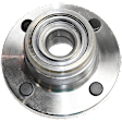 Rear, Driver or Passenger Side Wheel Hub, with Bearing, 4 X 4.25 In. Bolt Pattern, 4-Wheel ABS, With Rear Disc Brake