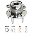 Rear, Driver or Passenger Side Wheel Hub, With Bearing, 6 Cyl., 3.5L Engine, AWD
