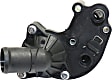 Thermostat Housing - Black, Plastic, Direct Fit, Upper and lower assembly, Sold Individually