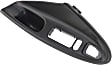 Front, Driver Side Window Switch Bezel, Black, Convertible