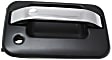 Front, Passenger Side Chrome Lever with Smooth Black Bezel Exterior Door Handle, With Key Hole