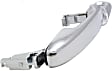 2007 Lincoln MKX Base - Front, Driver Side Chrome Exterior Door Handle, With Key Hole