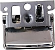 Front or Rear, Driver Side Chrome Interior Door Handle, Without Door Lock Hole