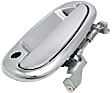 Front, Driver Side Chrome Exterior Door Handle, With Key Hole