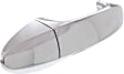 Front, Passenger Side or Rear, Driver or Passenger Side Chrome Exterior Door Handle, Without Key Hole