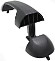 Front, Driver or Passenger Side, or Rear, Passenger Side - Back Door Textured Black Exterior Door Handle, Without Key Hole