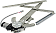 Front, Passenger Side Window Regulator, Power, With Motor