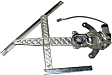 Front, Passenger Side Window Regulator, Power, With Motor