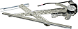 Front, Driver Side Window Regulator, Power, With Motor
