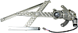 Front, Driver Side Window Regulator, Power, With Motor