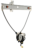 Front, Driver Side Power Window Regulator, With Motor