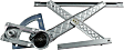 Front, Passenger Side Manual Window Regulator, Without Motor
