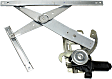 Front, Passenger Side Window Regulator, Power, With Motor