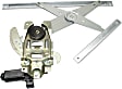 Front, Passenger Side Window Regulator, Power, With Motor