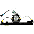 Front, Driver Side Power Window Regulator, With Motor