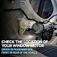 Rear, Passenger Side Window Motor, Convertible