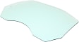 Front, Passenger Side Door Glass, Green Tint, Without Clips, Replaces NAGS No. DD10464 GTNN