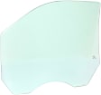 Front, Passenger Side Door Glass, Green Tint, Without Clips, Replaces NAGS No. DD10464 GTNN