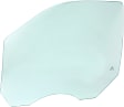 Front, Driver Side Door Glass, Green Tint, Without Clips, Replaces NAGS No. DD10465 GTNN