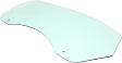 Front, Passenger Side Door Glass, Green Tint, Without Clips, Replaces NAGS No. DD10701 GTNN