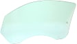 Front, Passenger Side Door Glass, Green Tint, Without Clips, Replaces NAGS No. DD10696 GTNN