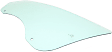 Front, Driver Side Door Glass, Green Tint, Without Clips, Replaces NAGS No. DD10697 GTNN