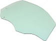 Front, Passenger Side Door Glass, Green Tint, Without Clips, Replaces NAGS No. DD12558 GTNN