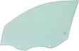 Front, Passenger Side Door Glass, Green Tint, Without Clips, Replaces NAGS No. DD12558 GTNN