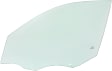 Front, Driver Side Door Glass, Green Tint, Without Clips, Replaces NAGS No. DD12559 GTNN