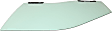 Front, Driver Side Door Glass, Green Tint, With Clips, Replaces NAGS No. DD12394 GTYN