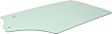 Front, Driver Side Door Glass, Green Tint, Without Clips, For Models with 100.8 or 110.2 Inches Roof, Replaces NAGS No. DD12321 GTNN