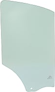 Front, Passenger Side Door Glass, Green Tint, Without Clips, For Models with 83.2 inches Roof, Replaces NAGS No. DD12316 GTNN