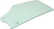 Front, Passenger Side Door Glass, Green Tint, Without Clips, For Models with 83.2 inches Roof, Replaces NAGS No. DD12316 GTNN