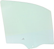 Front, Passenger Side Door Glass, Green Tint, Without Clips, Replaces NAGS No. DD12220 GTNN